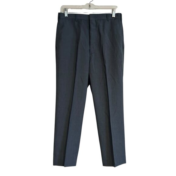 Vintage Farah Gray Pleated Dress Pants Mens Sz 30x28 1960s Old Money Classic - Picture 1 of 16
